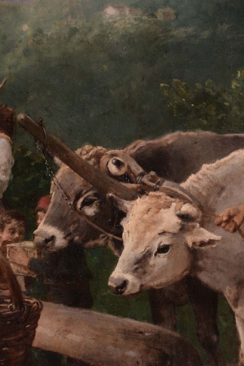 Napoleone Nani (venezia 1841 - Verona 1899)ritorno alla Campagna