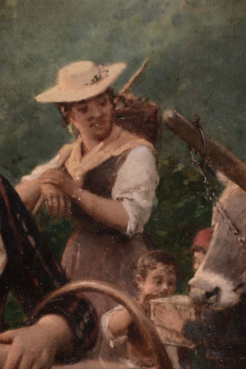 Napoleone Nani (venezia 1841 - Verona 1899)ritorno alla Campagna