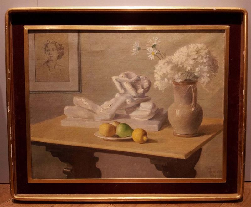 Guido Levorati (Venezia 1888 - 1960) Natura morta  - Asta Antiquariato e Dipinti Antichi - Cambi Casa d'Aste