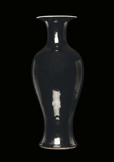 Vaso in Ceramica Nera, Cina XX Secolo