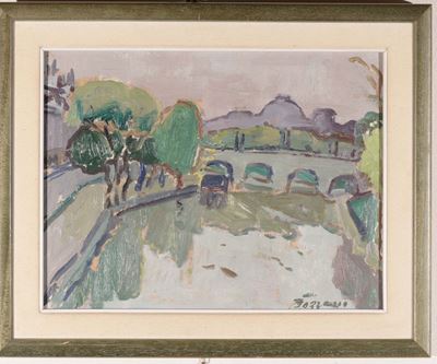 Guglielmo Bozzano (1913-1999)ponte sulla Senna, 1960