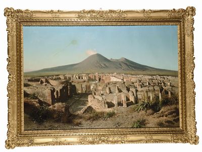 Alessandro la Volpe (lucera 1820 - Roma 1887)veduta di Pompei, 1864
