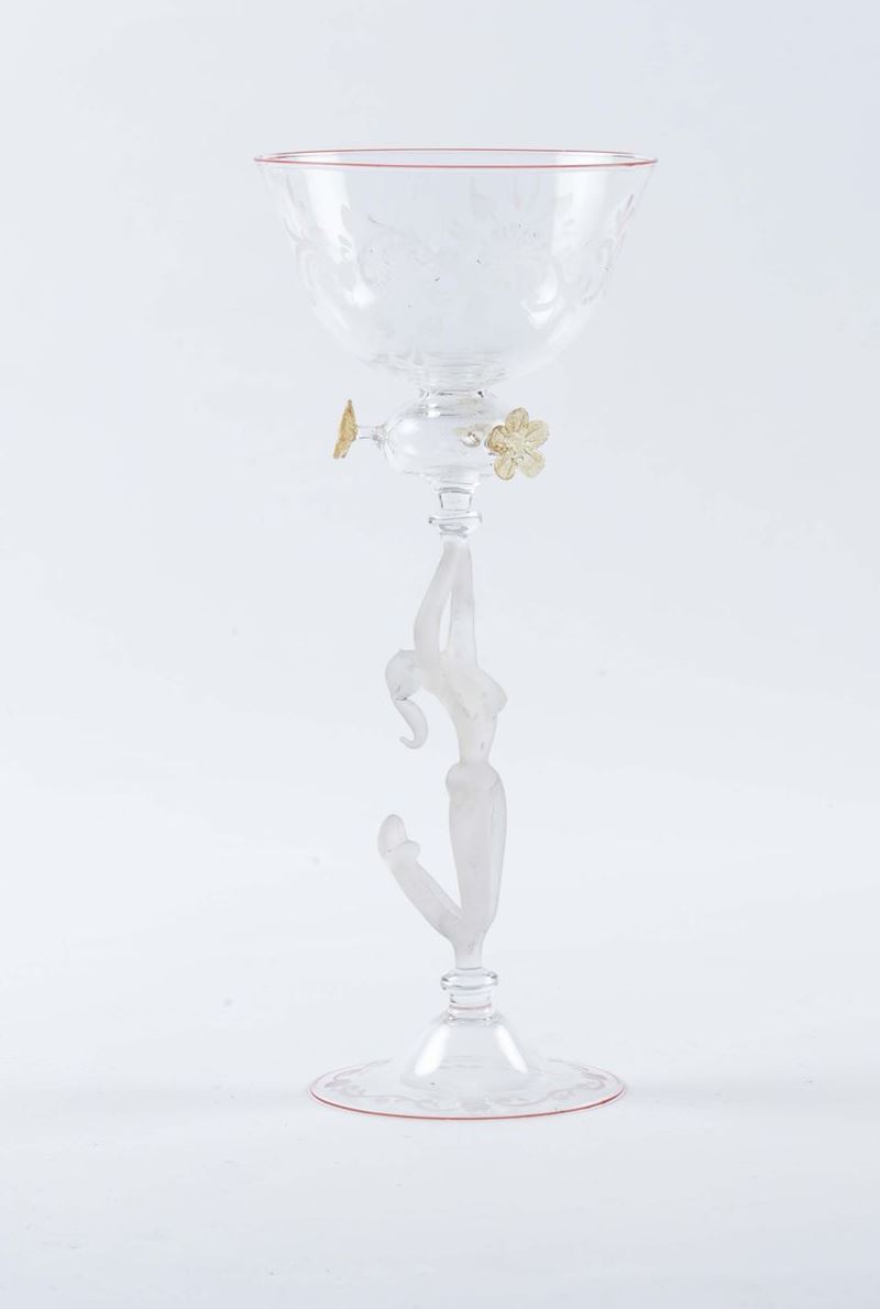 Toso - Murano Calice in vetro  - Auction XX Century Decorative Arts - Cambi Casa d'Aste