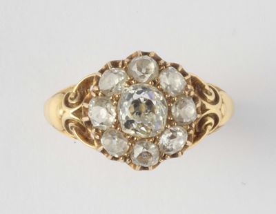 Anello con Rose di Diamanti