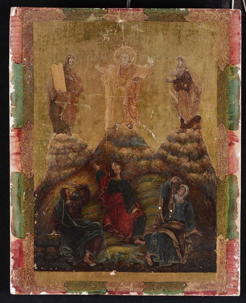 Tavola fondo oro con raffigurazioni sacre  - Asta Antiquariato e Dipinti Antichi - Cambi Casa d'Aste