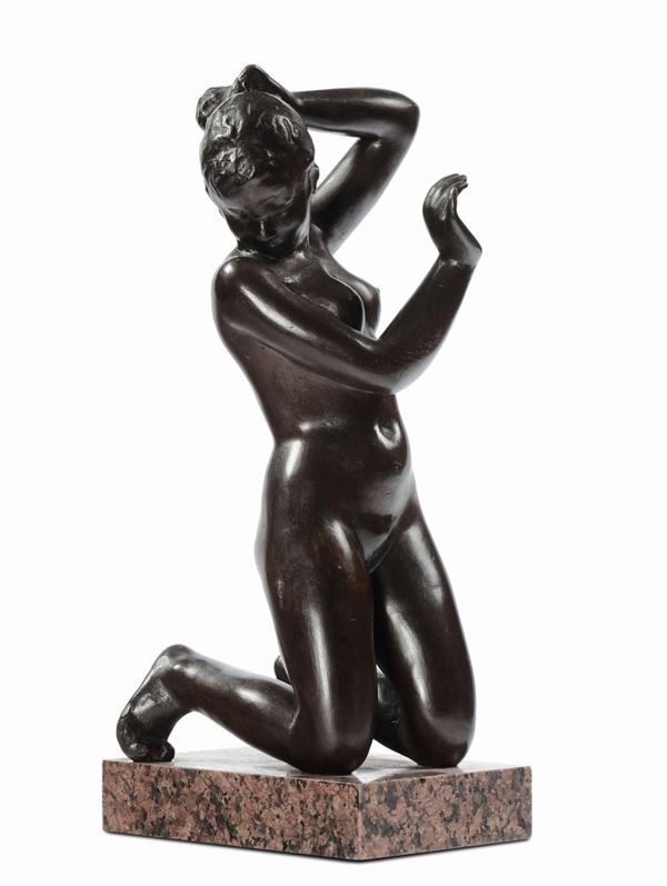 Francesco Falcone (1892-1978) - Chiavari Scultura in bronzo