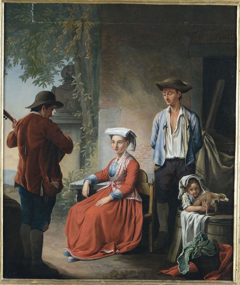 Venceslao Wehrlin (Torino 1746 (?) - Firenze 1780) Costume di Nettuno  - Auction Fine Selection - II - III - Cambi Casa d'Aste