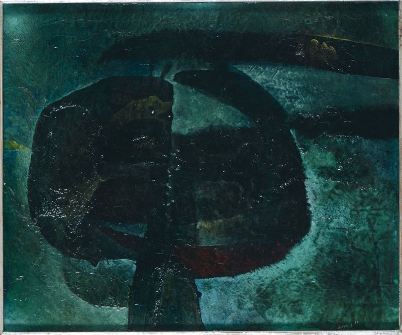 Gianni Dova (1925-1991) Senza titolo, 1955  - Auction Fine Selection - II - III - Cambi Casa d'Aste
