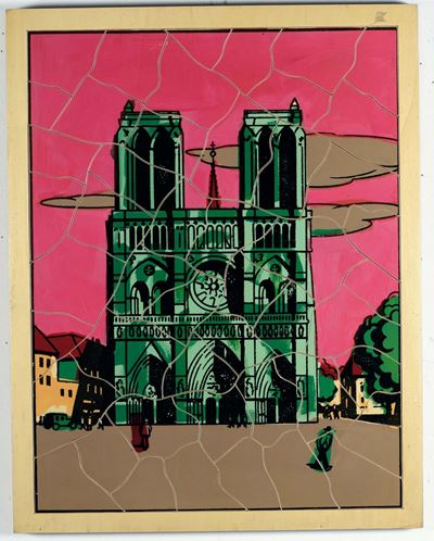 Ugo Nespolo (1941)stereotyped Paris: Variante N°1 (4 Varianti)
