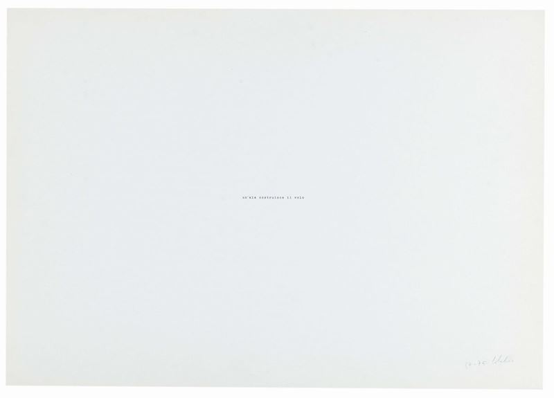 Pier Paolo Calzolari (1943) Senza titolo, anni ’70  - Auction Fine Selection - II - III - Cambi Casa d'Aste