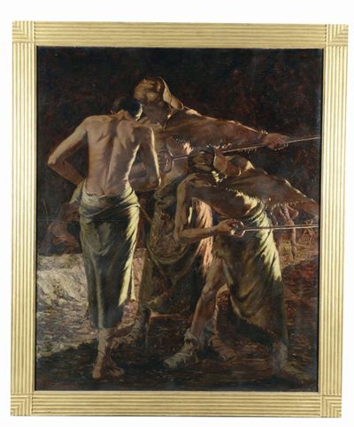 Renzo Bonfiglio (vado Ligure 1897 - 1985)fonditori di Zinco