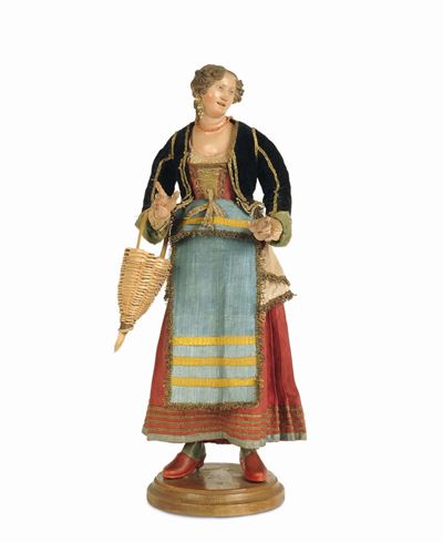 Giovane Contadina con Orecchino di Turchesi, Napoli, Fine del XVIII Secolo
