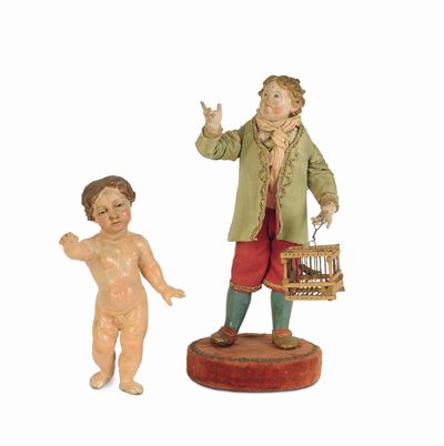 Coppia di Bambini, Napoli, Fine del XVIII/inizi del XIX Secolo