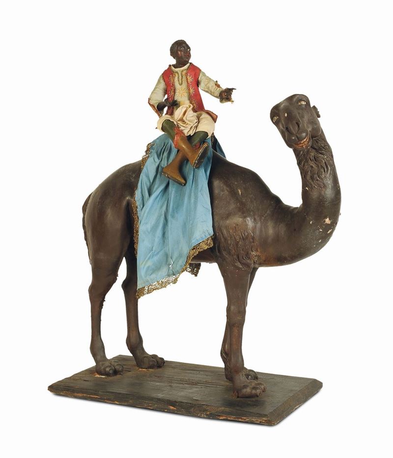Cammello con paggio sulla groppa, Napoli, XIX secolo  - Auction An Important Collection of Sculptures of the Neapolitan Crib - I - Cambi Casa d'Aste