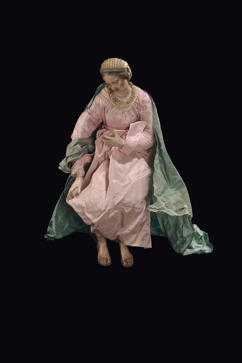 Madonna, Napoli, fine del XVIII secolo  - Asta Sculture del Presepe Napoletano e Genovese - I - Cambi Casa d'Aste