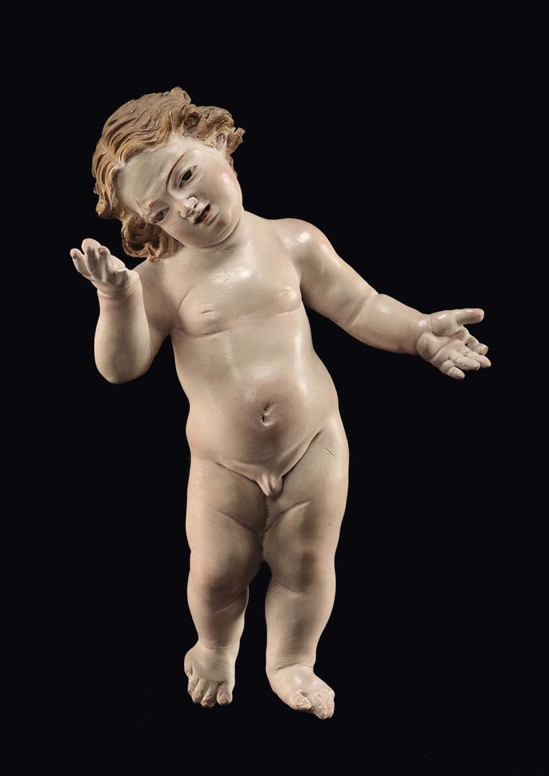Gesù Bambino, Napoli, fine del XVIII secolo  - Asta Un'Importante Raccolta di Sculture del Presepe Napoletano - I - Cambi Casa d'Aste