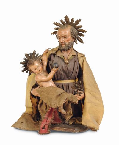 San Giuseppe con Gesù Bambino, Napoli, Fine del XVIII Secolo
