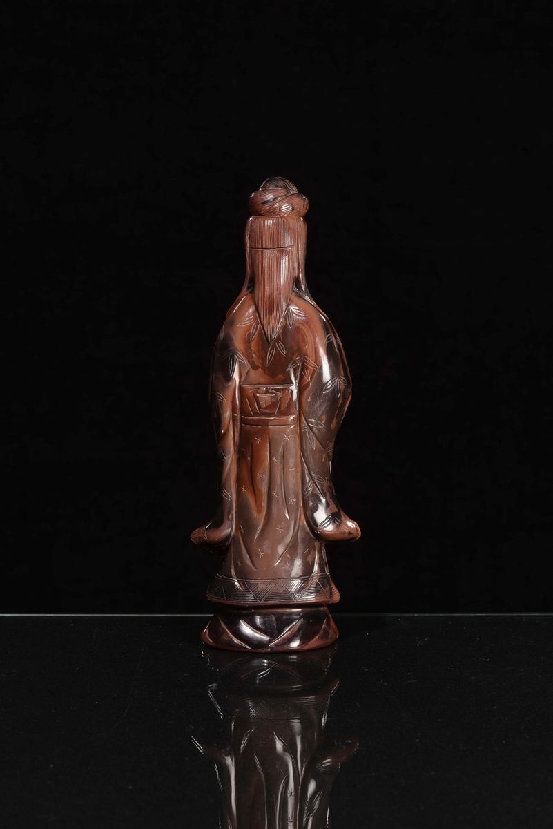 Guanyin in Corniola, Cina, Repubblica XX Secolo