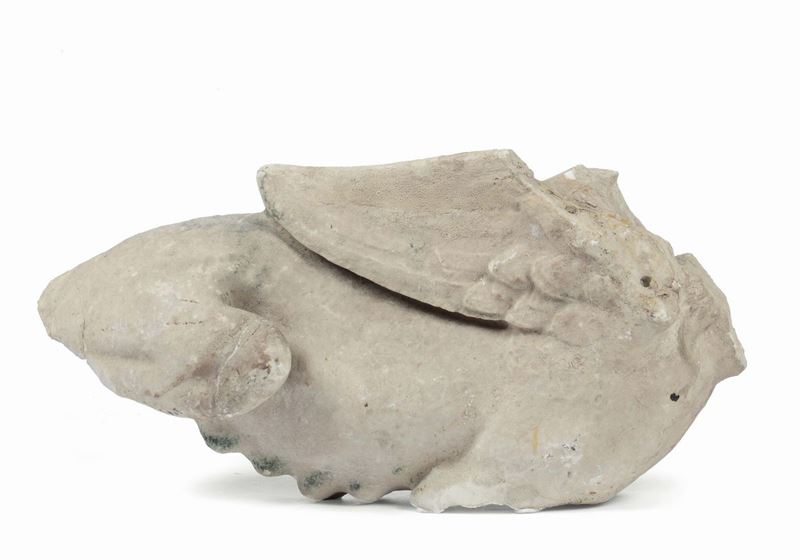 Antico frammento di sfinge alata in marmo, XV-XVI secolo  - Asta Antiquariato e Dipinti Antichi - Cambi Casa d'Aste
