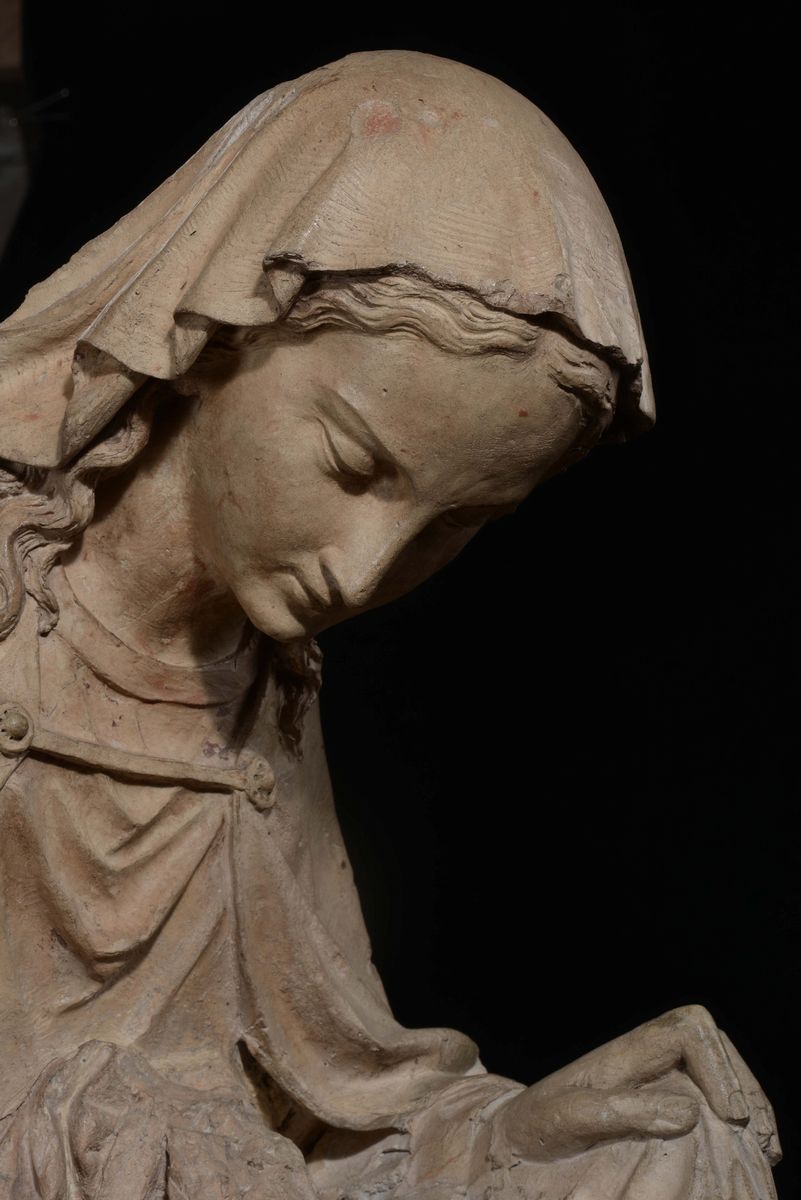Madonna con Bambino in Terracotta, Arte Dell’italia Centro Meridionale (abruzzo?) del XVI Secolo