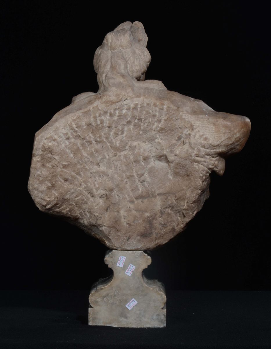 Busto in Marmo Bianco Raffigurante la Dea Cerere Attribuita a Paolo Morelli (? - Roma 1719), Roma...