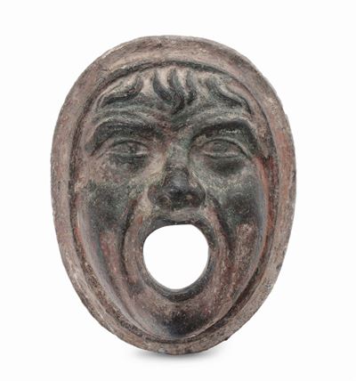 Mascherone in Bronzo Fuso e Cesellato, Arte Italiana o Tedesca del XVII-XVIII Secolo