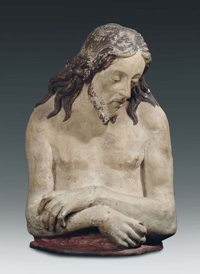 Ecce Homo in Stucco Policromo, Plasticatore del XIX-XX Secolo