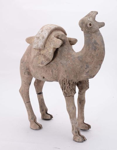 Scultura in Terracotta Raffigurante Cammello, Arte Cinese