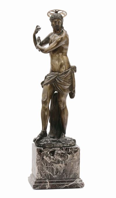 “cristo Risorto” in Bronzo Fuso e Cesellato, Scultore Manierista Operante a Firenze o Venezia nel...
