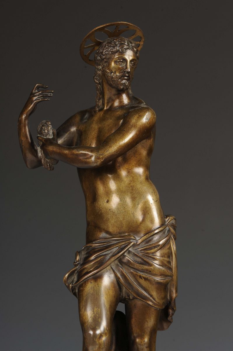 “cristo Risorto” in Bronzo Fuso e Cesellato, Scultore Manierista Operante a Firenze o Venezia nel...
