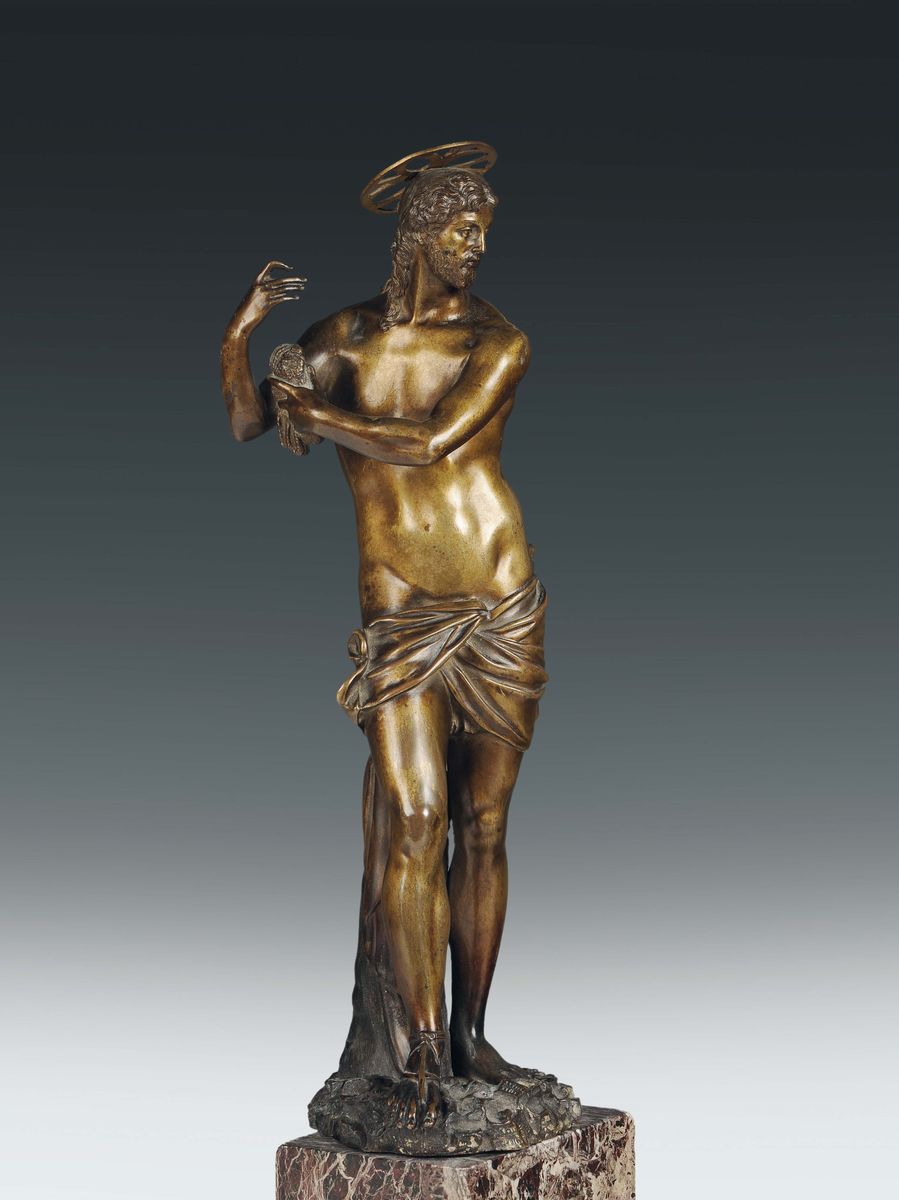 “cristo Risorto” in Bronzo Fuso e Cesellato, Scultore Manierista Operante a Firenze o Venezia nel...