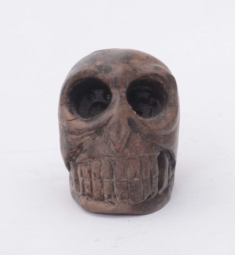 Piccolo memento mori in legno  - Asta Antiquariato e Dipinti Antichi - Cambi Casa d'Aste