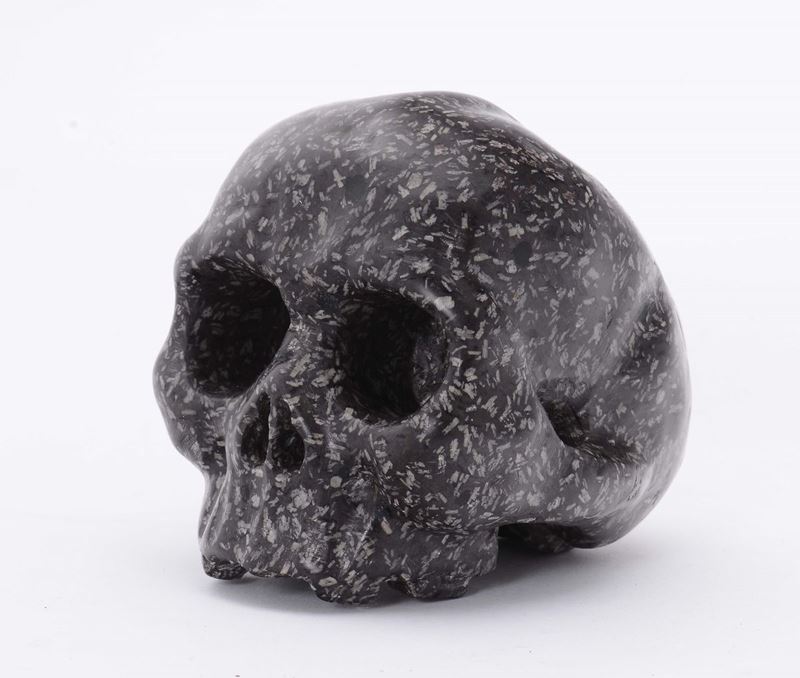 Memento mori in serpentino nero  - Auction Antique and Old Masters - Cambi Casa d'Aste