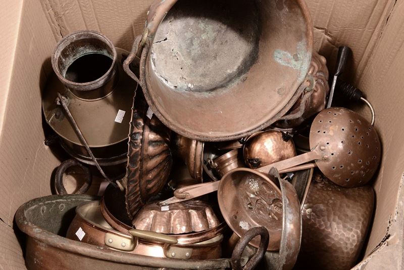 Lotto di oggetti in rame  - Asta Asta a Tempo 2-2014 - Cambi Casa d'Aste