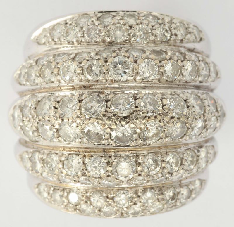 A diamond pavé ring  - Auction Fine Jewels - I - Cambi Casa d'Aste