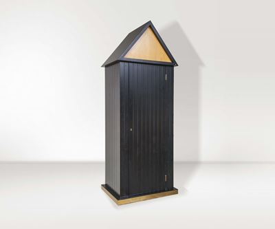 Aldo Rossi. Armadio Cabina Dell’isola D’elba in Legno e Laminato con Cerniere in Ottone. Prod. Lo...