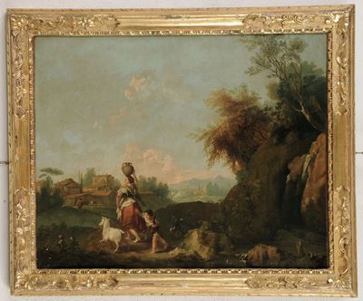 Francesco Zuccarelli (pitigliano 1702 - Firenze 1788)idillio Campestre
