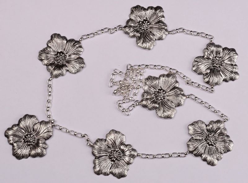 Buccellati collana 7 gardenie  - Auction Silver, Watches, Antique and Contemporary Jewelry - Cambi Casa d'Aste