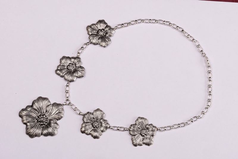 Buccellati collana 5 gardenie  - Auction Silver, Watches, Antique and Contemporary Jewelry - Cambi Casa d'Aste