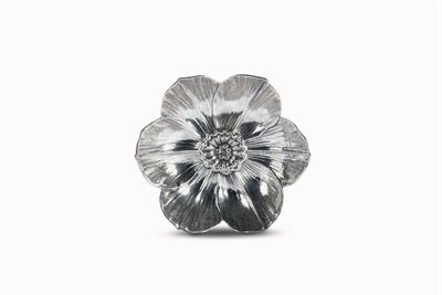 Piatto in Sterling 925 a Guisa di Fiore, Gianmaria Buccellati