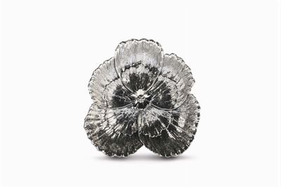 Piatto in Sterling 925 a Guisa di Fiore, Gianmaria Buccellati