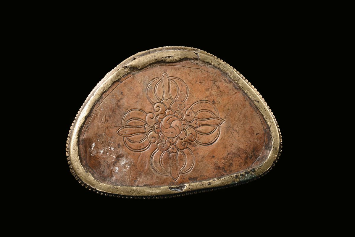 Rara ed Importante Amitaya in Bronzo con Inserti in Argento, Tibet, XV Secolo