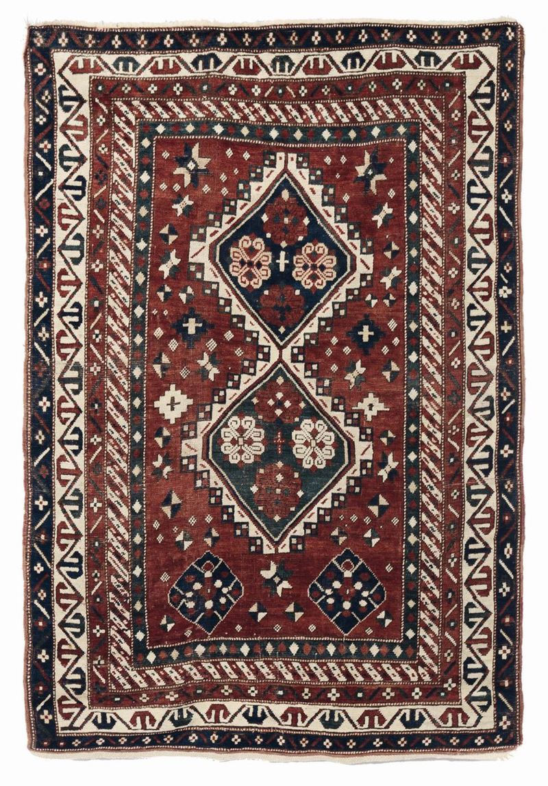 Tappeto Kasak Bordjalou, Caucaso seconda metà del XIX secolo  - Auction Fine Selection - I - II - Cambi Casa d'Aste