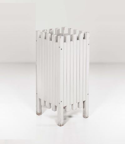 Ettore Sottsass. Portaombrelli in Legno Verniciato. Prod. Poltronova, Italia, 1961