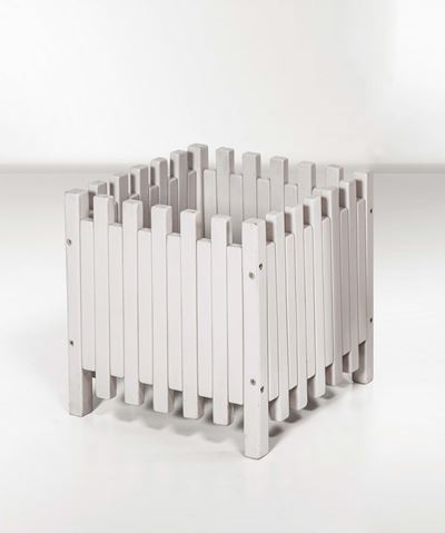Ettore Sottsass. Portafiori in Legno Verniciato. Prod. Poltronova, Italia, 1961