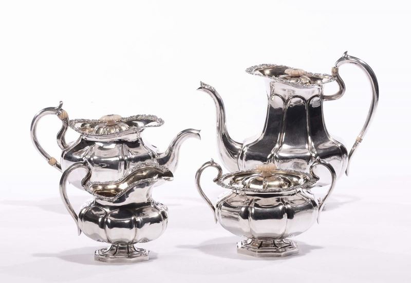 Servizio in argento da tè e caffè, Russia  - Auction Silvers and Jewels - Cambi Casa d'Aste