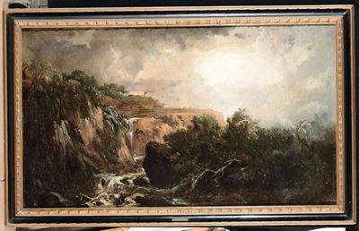 Ramon Martin Alsina (barcellona 1826 - 1894)paesaggio
