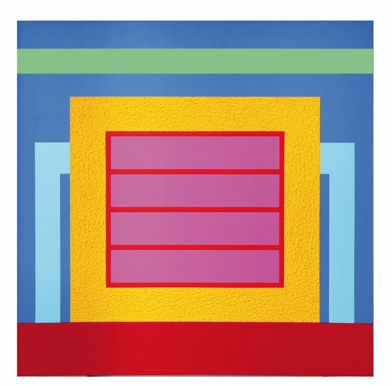 Peter Halley (1953) Senza titolo, 2010  - Auction Fine Selection - II - III - Cambi Casa d'Aste