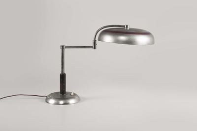 Lampada da Tavolo in Metallo Cromato. Prod. Italia, 1930 Ca.