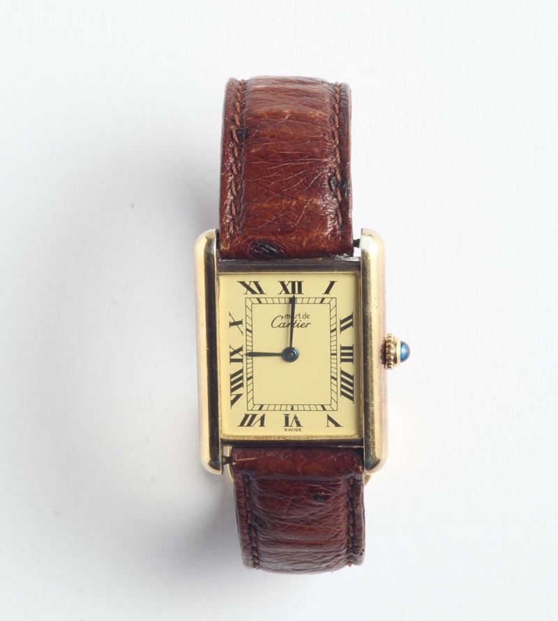 Cartier Tank orologio da polso,  - Auction Silvers and Jewels - Cambi Casa d'Aste